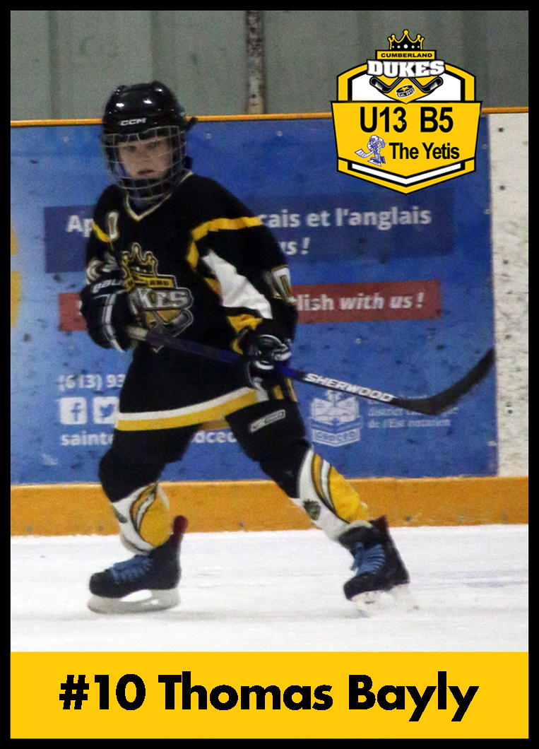 Hockey card template